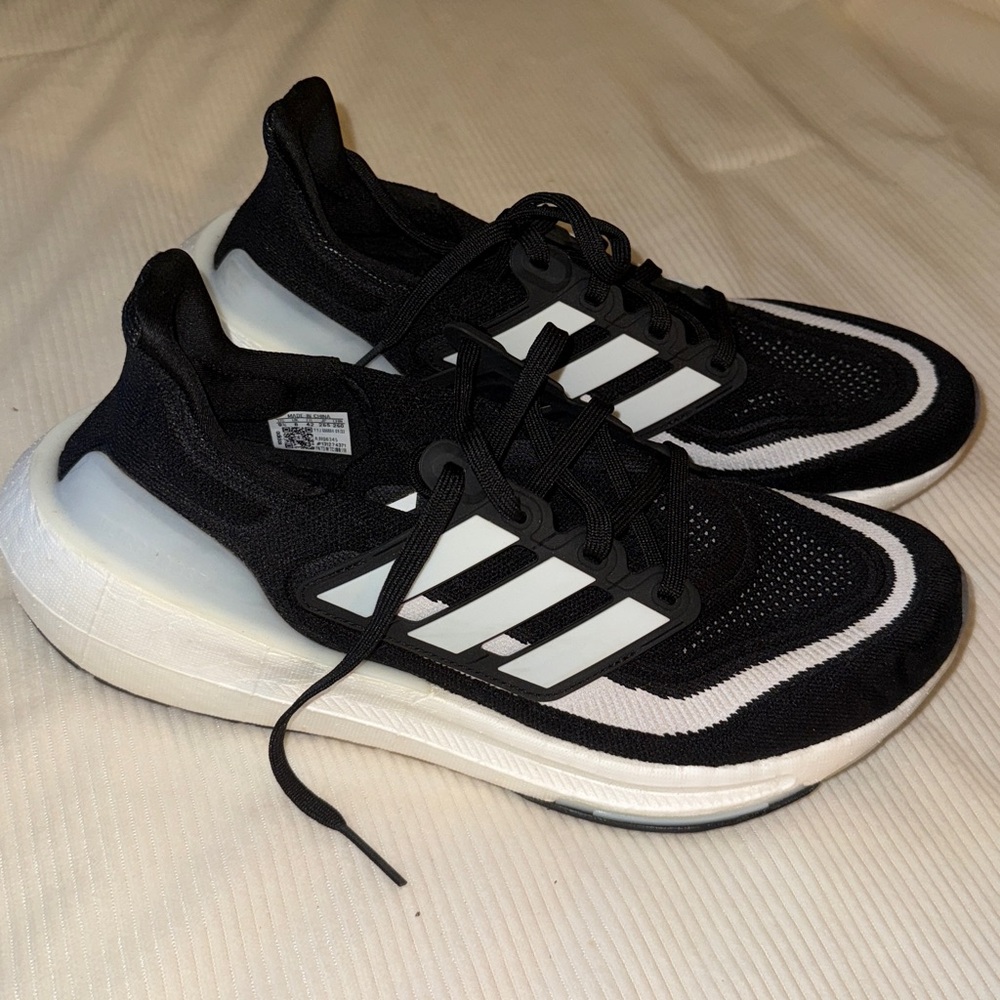 Adidas Ultraboost Black and White Running Shoes